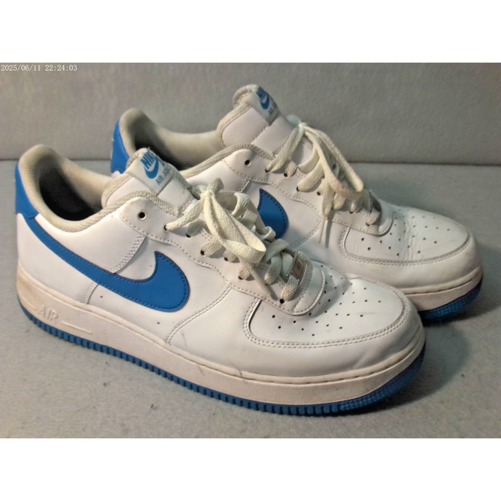 NIKE Air Force 1 '07 White/Photo Blue-White FJ4146-103 MEN'S SIZE 12 US‎